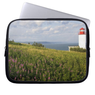 vuurtoren op St. Martins, New Brunswick; Laptop Sleeve