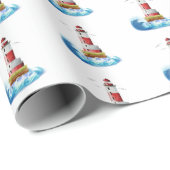 Vuurtoren op wit cadeaupapier (Rol Hoek)