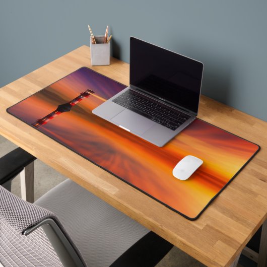 vuurtoren op zonsondergang bureaumat (Kantoor 2)