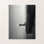 vuurtoren op zonsondergang legpuzzel (Verticaal)