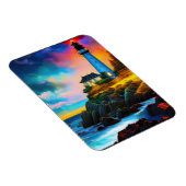 vuurtoren op zonsondergang magneet (Rechterzijde)