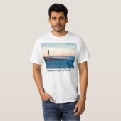 vuurtoren op zonsondergang t-shirt (Voorkant volledig)
