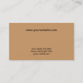 vuurtoren op zonsopgang visitekaartje (Achterkant)