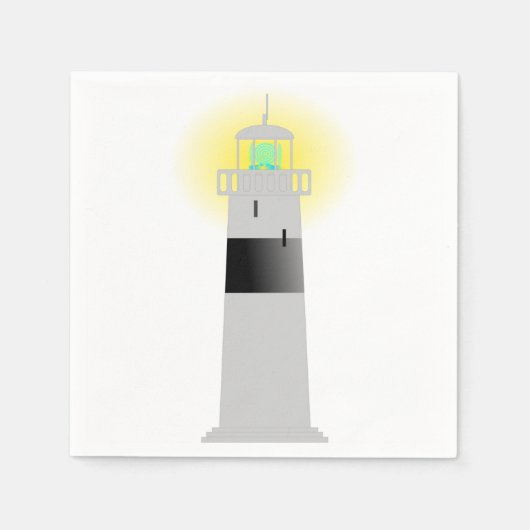 Vuurtoren papieren servetten (Voorkant)