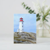 Vuurtoren, Peggy's Cove, NS Briefkaart (Staand voorkant)