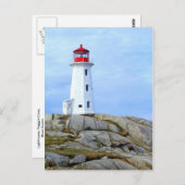 Vuurtoren, Peggy's Cove, NS Briefkaart (Voorkant / Achterkant)