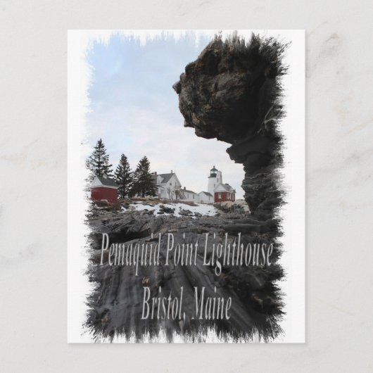 Vuurtoren Pemaquid Point in Bristol, Maine Briefkaart (Voorkant)
