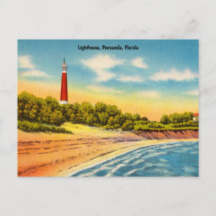 vuurtoren, Pensacola, Florida Travel Briefkaart