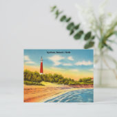  vuurtoren, Pensacola, Florida Travel Briefkaart (Staand voorkant)