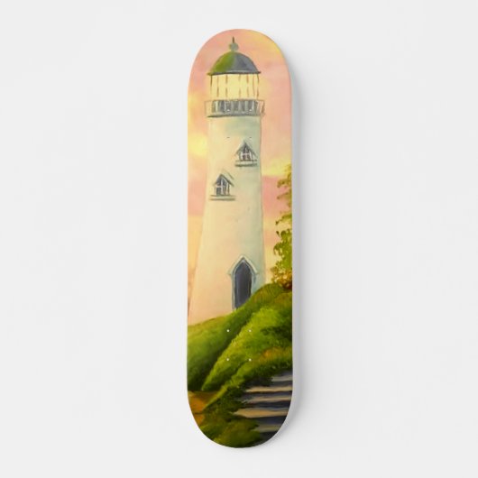 vuurtoren persoonlijk skateboard (Voorkant)