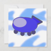 Vuurtoren Pier Biplane Blue Waves Kaart (Achterkant)