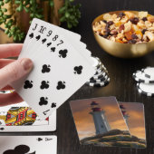 Vuurtoren Point Atkinson bij zonsondergang Pokerkaarten (Insitu)