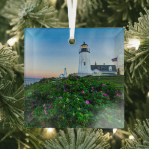 vuurtoren   Point Lighthouse Bristol Maine Glas Ornament
