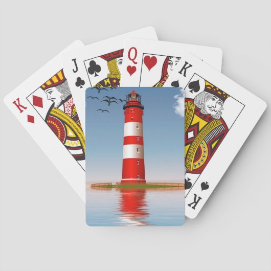 vuurtoren pokerkaarten (Achterkant)