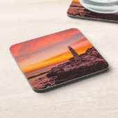 vuurtoren | Portland Head Kaap Elizabeth Maine Bier Onderzetter (Linkerzijde)