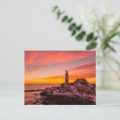 vuurtoren | Portland Head Kaap Elizabeth Maine Briefkaart (Staand voorkant)