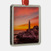 vuurtoren | Portland Head Kaap Elizabeth Maine Metalen Ornament (Rechts)