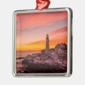 vuurtoren | Portland Head Kaap Elizabeth Maine Metalen Ornament (Links)