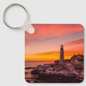 vuurtoren | Portland Head Kaap Elizabeth Maine Sleutelhanger (Voorkant)