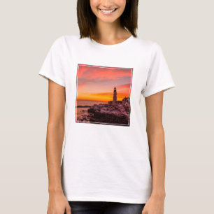 vuurtoren   Portland Head Kaap Elizabeth Maine T-shirt