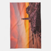 vuurtoren | Portland Head Kaap Elizabeth Maine Theedoek (Verticaal)