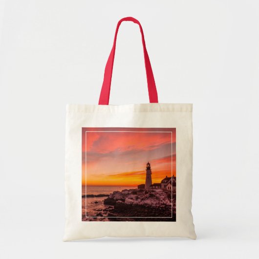 vuurtoren | Portland Head Kaap Elizabeth Maine Tote Bag (Voorkant)