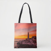 vuurtoren | Portland Head Kaap Elizabeth Maine Tote Bag (Voorkant)