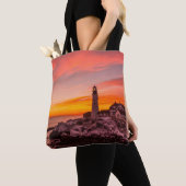 vuurtoren | Portland Head Kaap Elizabeth Maine Tote Bag (Dichtbij)