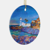 Vuurtoren Portugal Cascais Keramisch Ornament (Rechts)