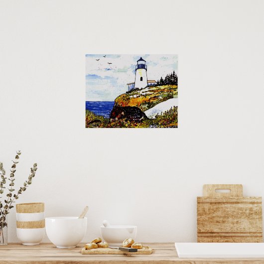 vuurtoren poster (Keuken)