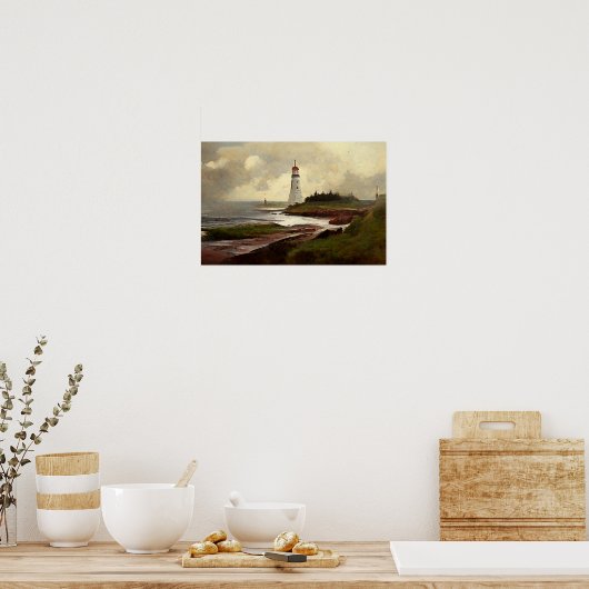 vuurtoren poster (Keuken)