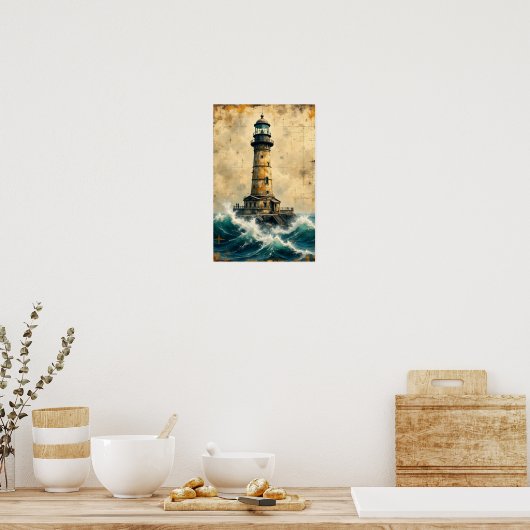 Vuurtoren Poster (Keuken)
