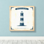  vuurtoren Poster 1 Canvas Afdruk (Insitu (Houten vloer))