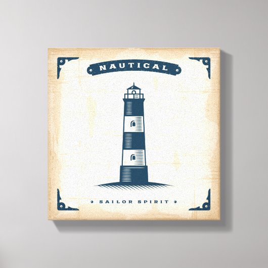  vuurtoren Poster 1 Canvas Afdruk (Voorkant)