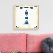  vuurtoren Poster 1 Canvas Afdruk (Insitu (Woonkamer))