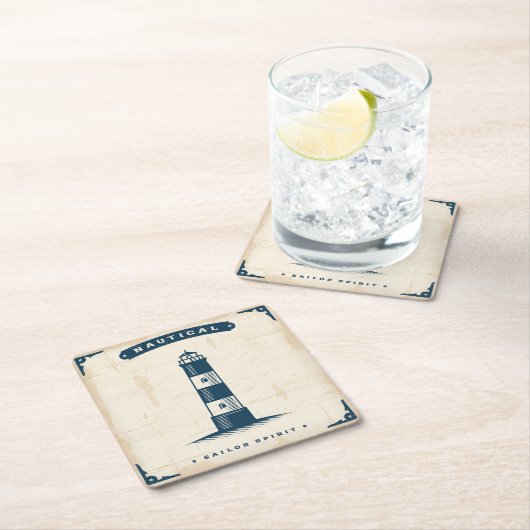 vuurtoren Poster 1 Kartonnen Onderzetters (Insitu)