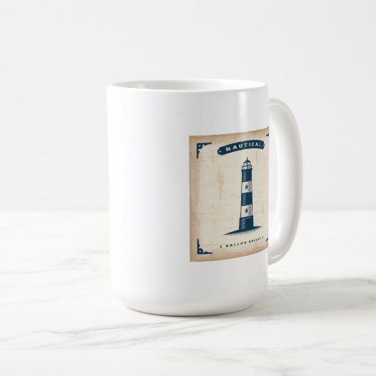  vuurtoren Poster 1 Koffiemok (Voorkant rechts)