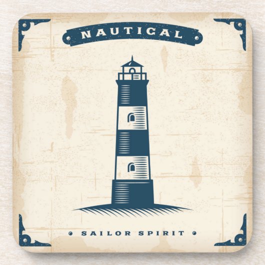  vuurtoren Poster 1 Onderzetter (Voorkant)