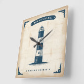 vuurtoren Poster 1 Vierkante Klok (Hoek)