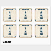 vuurtoren Poster 1 Vierkante Sticker (Vel)