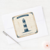 vuurtoren Poster 1 Vierkante Sticker (Envelop)