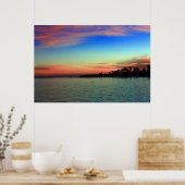 Vuurtoren punt Santa Cruz Poster (Keuken)