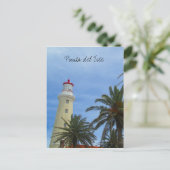 vuurtoren punta del este briefkaart (Staand voorkant)