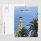vuurtoren punta del este briefkaart (Voorkant / Achterkant)