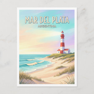Vuurtoren Punta Mogotes Mar del Plata Argentinië Briefkaart