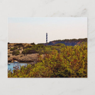 Vuurtoren Punta Moscarter Portinatx Ibiza Briefkaart