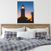 Vuurtoren, Robbeneiland, Kaapstad 2 Canvas Afdruk (Insitu (Slaapkamer))