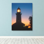 Vuurtoren, Robbeneiland, Kaapstad 2 Canvas Afdruk (Insitu (Houten vloer))