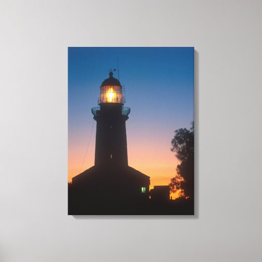 Vuurtoren, Robbeneiland, Kaapstad 2 Canvas Afdruk (Voorkant)