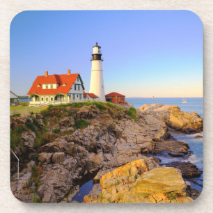 vuurtoren   Rockport Lighthouse Maine Bier Onderzetter